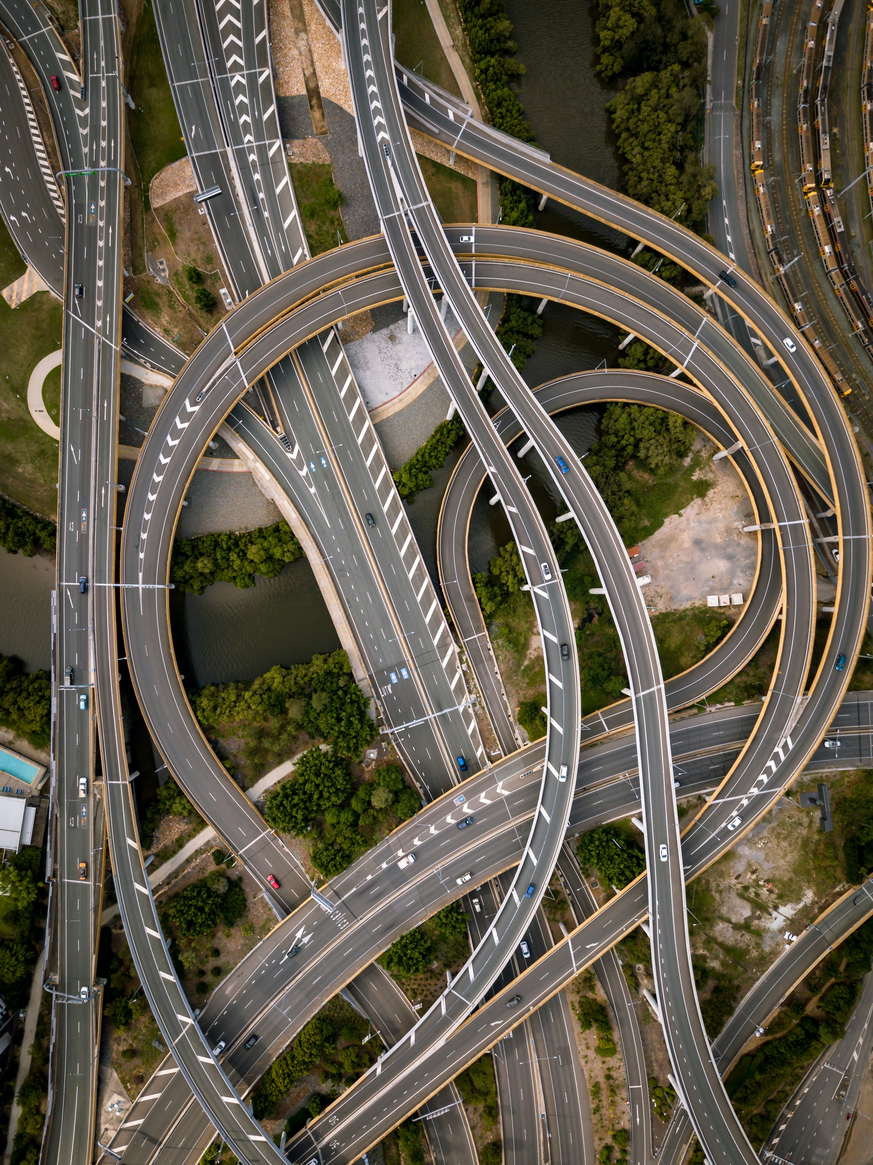Aerial Highway Road